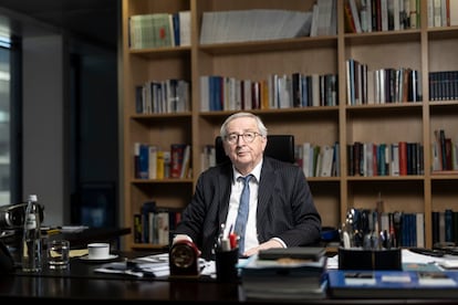 Jean-Claude Juncker, en su despacho del edificio de la Comisión Europea, en Bruselas, el pasado martes.