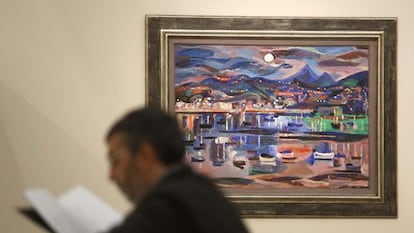 Una de las obras de Menchu Gal en la exposición de la sala kubo.