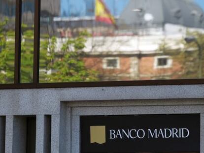Sede de Banco Madrid en el Paseo de la Castellana.