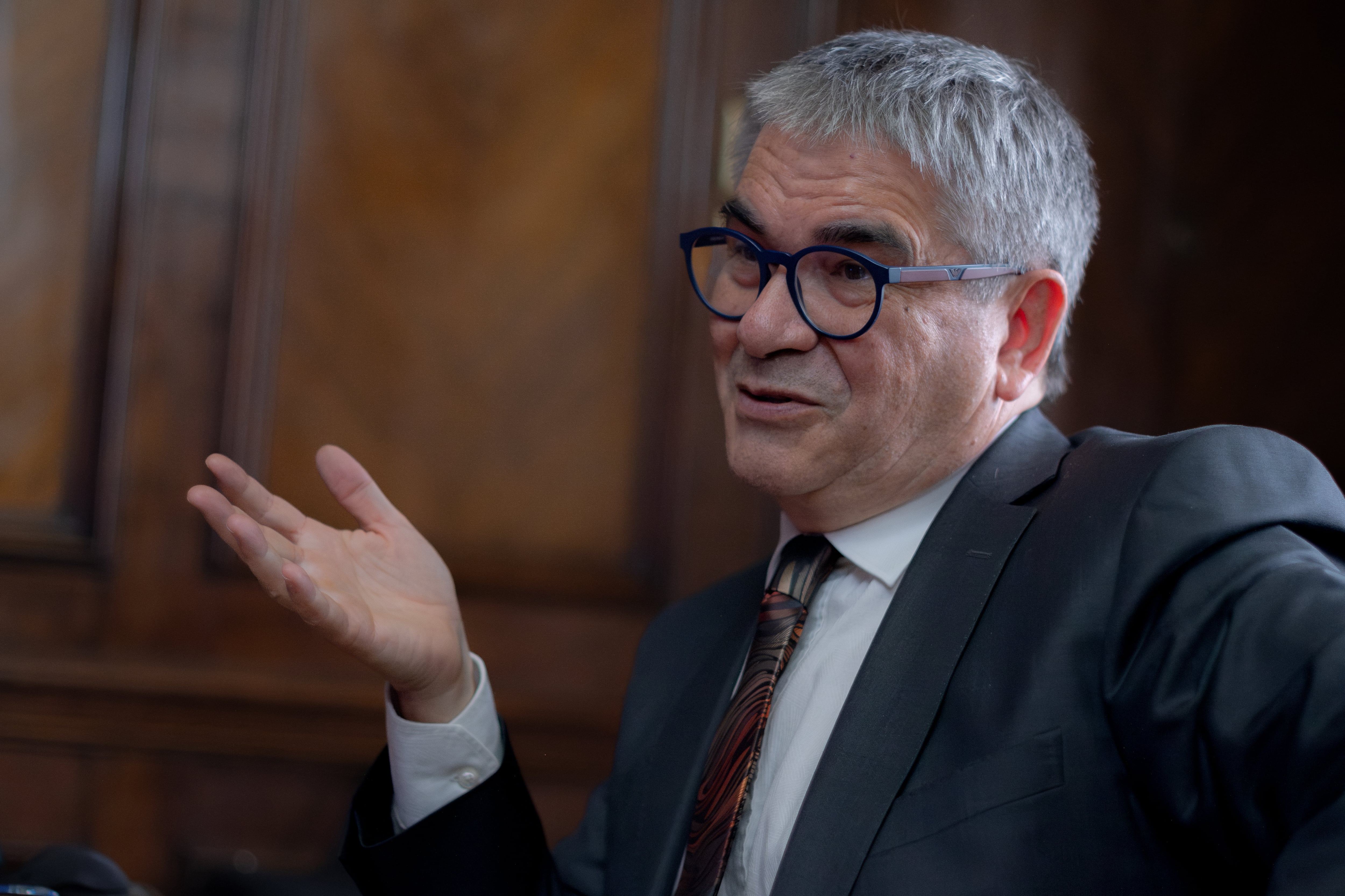 Mario Marcel, el 22 de agosto de 2023, en Santiago.