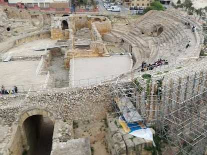 Aspecte actual de l'amfiteatre romà de Tarragona.