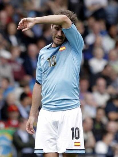 Mata, durante el partido contra Japón.