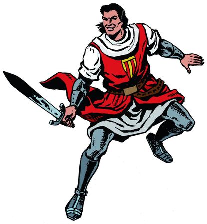 El personaje del Capitán Trueno, el más importante y popular de los creados por Víctor Mora.