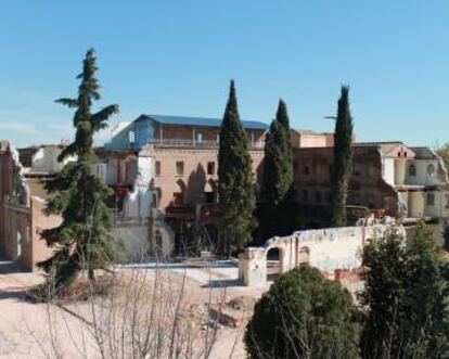 Claustro del convento antes de la tala.