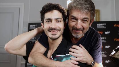 Ricardo e Chino Darín, em setembro, em San Sebastián.