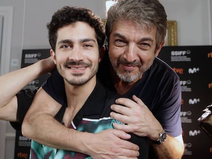 Ricardo e Chino Darín, em setembro, em San Sebastián.