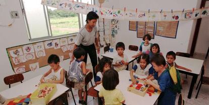 Una escuela en Mato Grosso (Brasil).