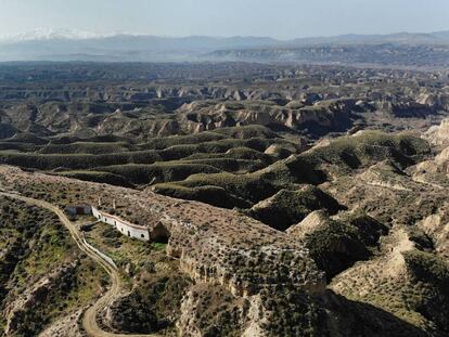 Vista aérea del Geoparque de Granada.