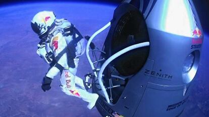 Red Bull usó el salto estratosférico de Félix Baumgartner en su campaña.