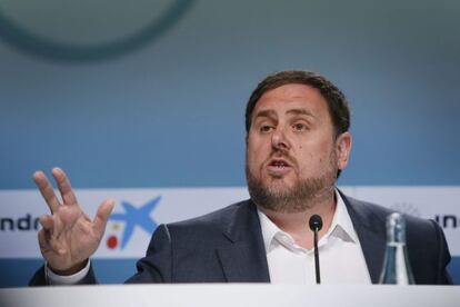 Junqueras en el Círculo de Economía.