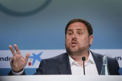 Junqueras, al Cercle d'Economia.