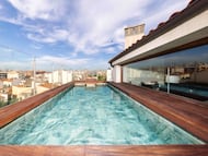 Una piscina con material de Renolit Alkorplan.