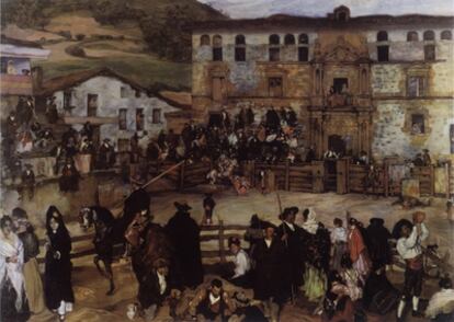 <i>Corrida de toros en Eibar</i>, 1899. Óleo sobre lienzo de Ignacio Zuloaga y Zabaleta.