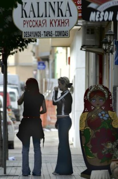 A Russian bar in El Ejido.