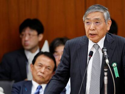 Haruhiko Kuroda, gobernador del Banco de Jap&oacute;n.