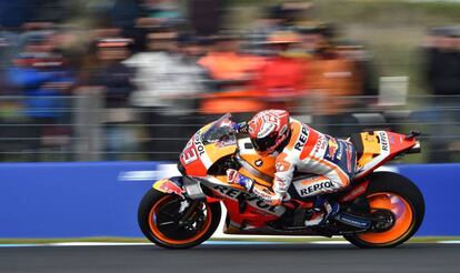 Márquez, en busca de la pole en Phillip Island.