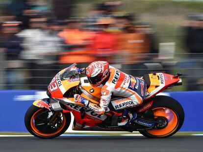 Márquez, en busca de la pole en Phillip Island.