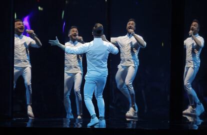 Sergey Lazarev, de Rusia, interpreta 'Scream', durante la final de Eurovisión.