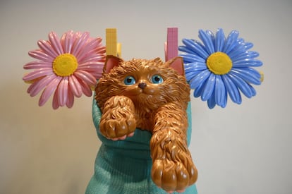 Flores y animales, uno de los temas recurrentes en los trabajos de Jeff Koons.