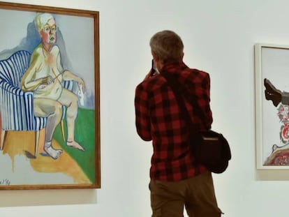 Exposición de la artista estadounidense Alice Neel (1900-1984) en el Museo Guggenheim Bilbao.