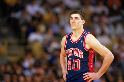 Billy Laimbeer, una de las estrellas de aquellos Detroit Pistons que aterrorizaron a todos los demás equipos de la NBA a finales de los ochenta.