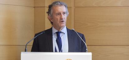 Ignacio Mart&iacute;n, presidente ejecutivo de Gamesa, hoy en Madrid. 