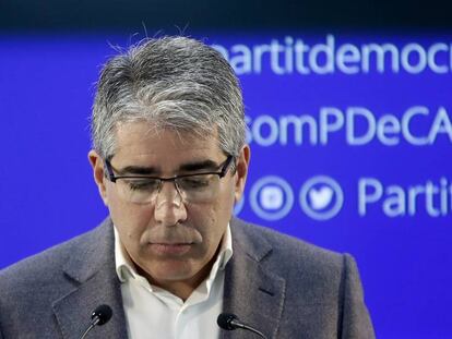 Francesc Homs is now a deputy for the Catalan Democratic Party.