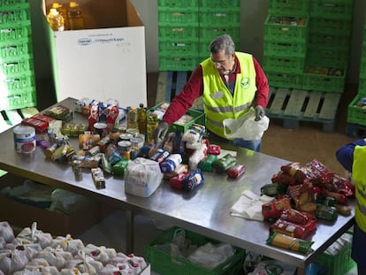 Voluntarios del Banco de Alimentos de Madrid.