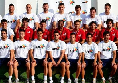 Los 25 futbolistas del Sesiones AFE de la pasada edición, la de 2011