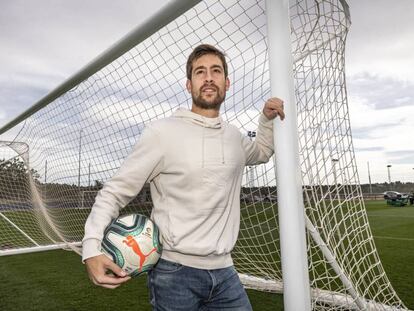 Aitor Fernández, en la Ciudad Deportiva del Levante, en Buñol.