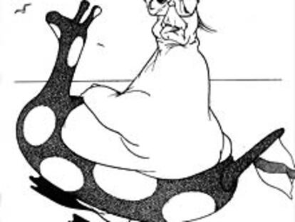 Caricatura de Cela publicada en EL PAÍS en septiembre de 1999
