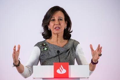 La presidenta ejecutiva del Banco Santander, Ana Botin