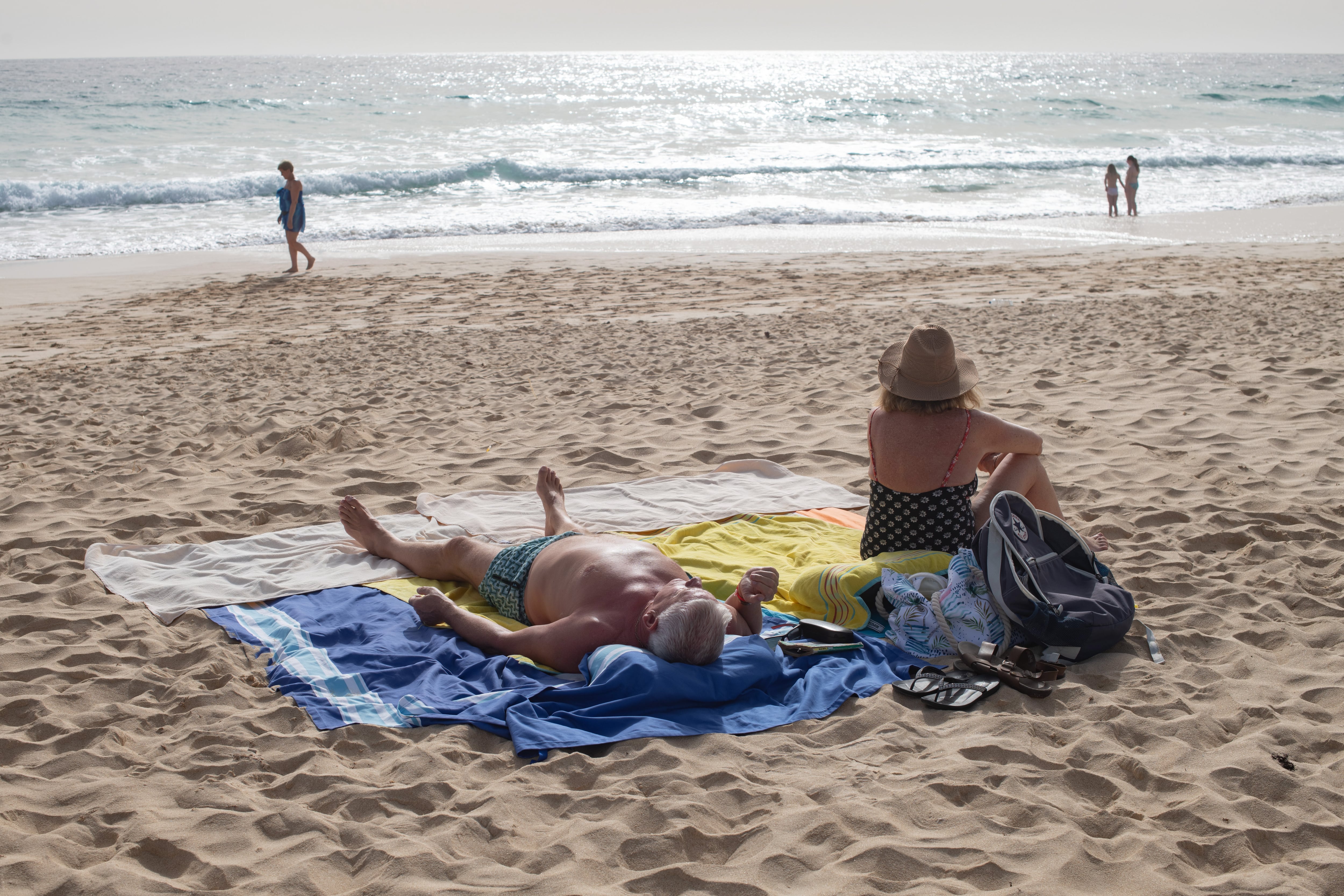 Una playa de Fuerteventura, en las Islas Canarias.