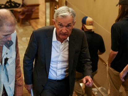 El presidente de la Reserva Federal, Jerome Powell, el pasado 26 de agosto en el simposio de Jackson Hole (Wyoming).