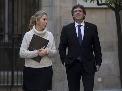 Neus Munté i Carles Puigdemont.