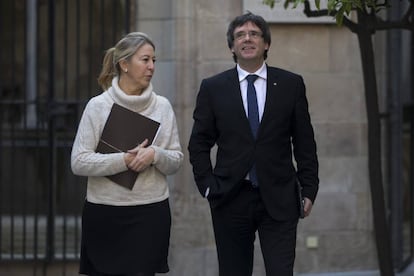 Neus Munté i Carles Puigdemont.