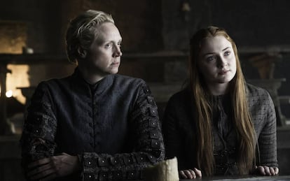 Gwendoline Christie y Sophie Turner, en &#039;Juego de tronos&#039;.