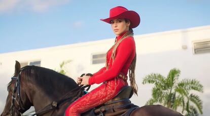 Shakira en el videoclip de 'El jefe'.