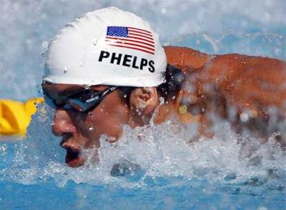 Michael Phelps, durante una de las pruebas.