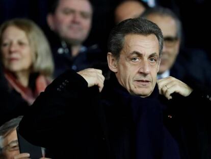 Nicolás Sarkozy, el pasado enero en un partido de fútbol en París.