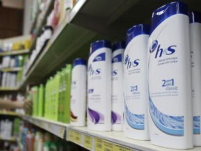 Productos de Procter &amp; Gamble en un supermercado.