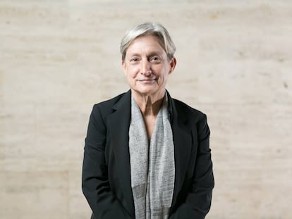 La filósofa estadounidense Judith Butler, durante una visita a Barcelona en 2018.
