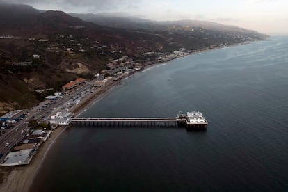 Vista aérea del muelle de Malibú, el pasado 31 de agosto.