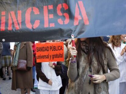 Una de las protestas contra el desmantelamiento de La Princesa.