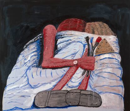 'Couple in Bed' (1977), óleo sobre lienzo de Philip Guston.