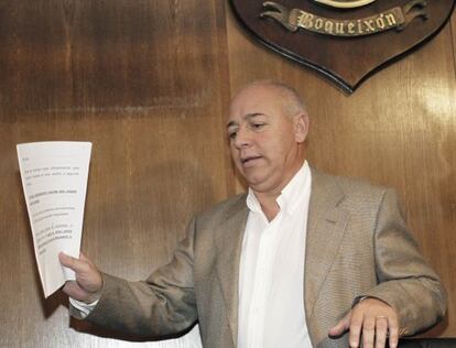 Adolfo Gacio durante el pleno de esta mañana