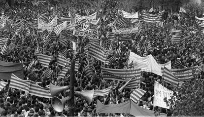 històrica manifestació de 1976 a Sant Boi.