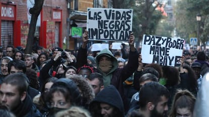 Manifestación esta tarde en el barrio de Lavapiés.