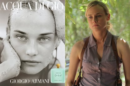 Diane Kruger

	La modelo alemana es otro de los nombres que ha conseguido traspasar con éxito esos vasos comunicantes –y muchas veces fallidos– entre la moda y el cine. Kruger, que ahora triunfa en el universo seriéfilo con The Bridge, ha desarrollado una carrera donde se sucedían los proyectos con sello francés con las grandes superproducciones a las órdenes de Quentin Tarantino.