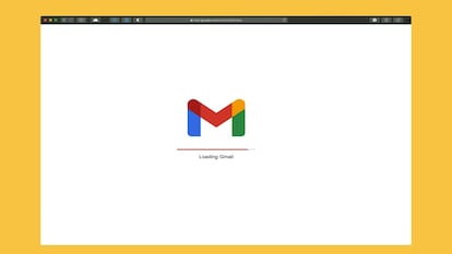 Ventana de Gmail en un ordenador